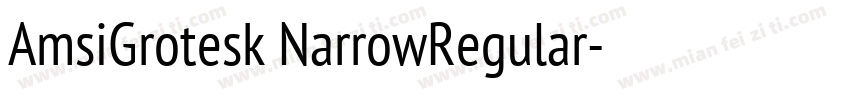 AmsiGrotesk NarrowRegular字体转换
